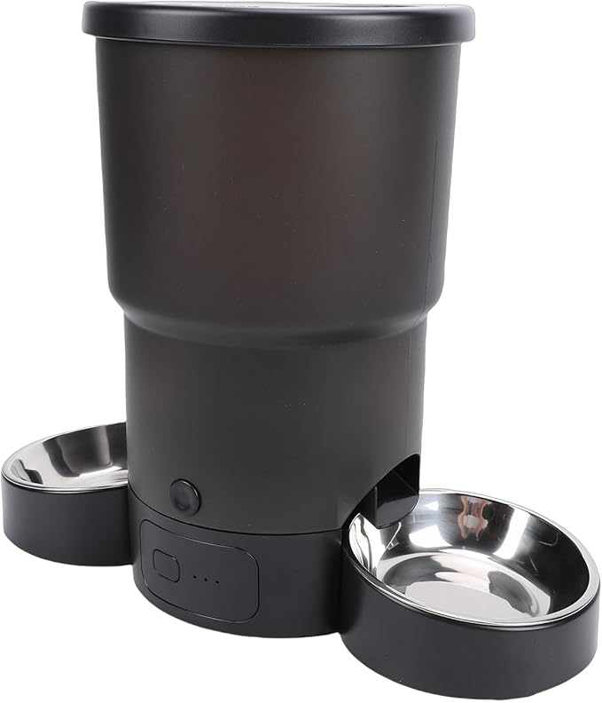 Zerodis Smart Dog Food Dispenser Plastic Portion Control and Timer Settings for Pet Feeding Ideal for Multi Cat Households