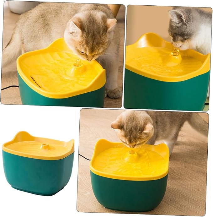 BESPORTBLE 1pc Automatic Pet Water Bowl Quiet Operation Cat Ear Design Automatic Refilling System for Cats and Dogs and Practical Water Dispenser Random Color