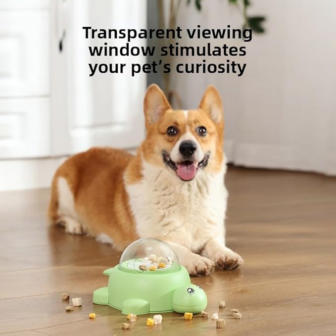 Dog Snack Auto Feeder - Dog Food Auto Feeder Toys | Snack Auto Feeder | Turtle Food Auto Feeder Toy | Interactive | for Pets, Mental Stimulation Training