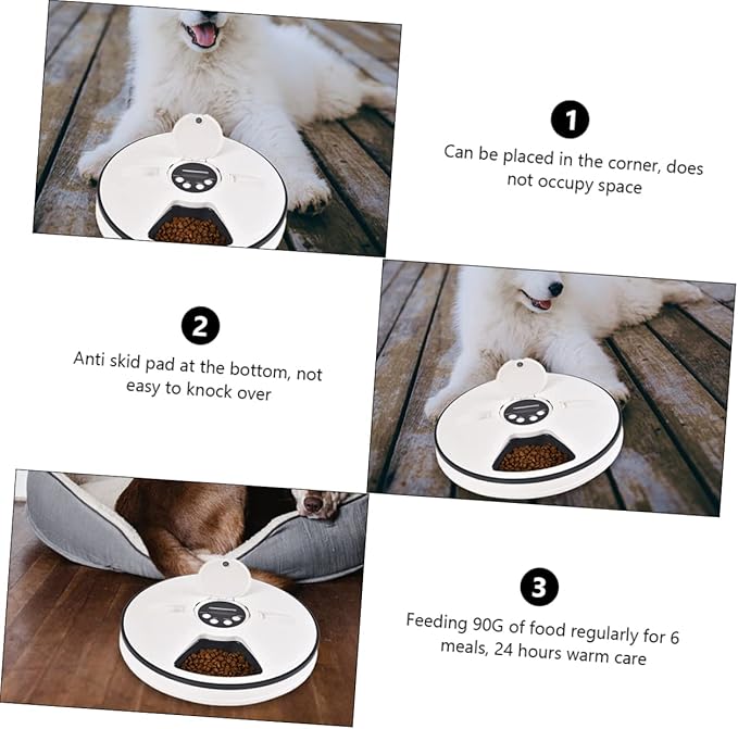 BESPORTBLE Smart Timing Pet Feeder Detachable Bowl for Dogs Automatic Feeding Plate