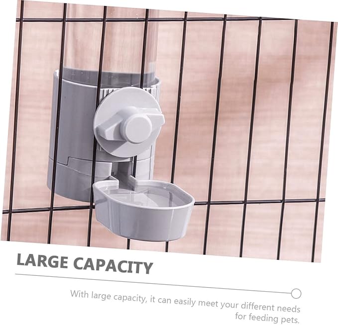 Sosoport Hanging Dog Water Dispenser Automatic Pet Cage Waterer for Cats and Easy to Install Drinking for Your Pets