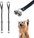 Leather Dog Doorbells for Door Knob, Dog Bells to Go Outside & Puppy Potty Training, Adjustable Brass Dog Bell, Makes Training Your Puppy a Breeze.