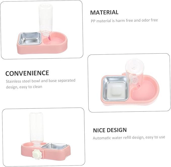 Automatic Pet Feeder and Water Dispenser Set for Dogs and Cats - Detachable, Convenient, and Easy to Use