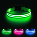 Illumifun LED Dog Collar, USB Rechargeable Light Up Collars, Adjustable Lighted Glow Dark Collar Light for Your Small Dogs Night Walking (Green, Small)