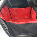 Vedem Dog Booster Car Seat Pet Back Seat Cover for Small Dogs (Floral-Red)