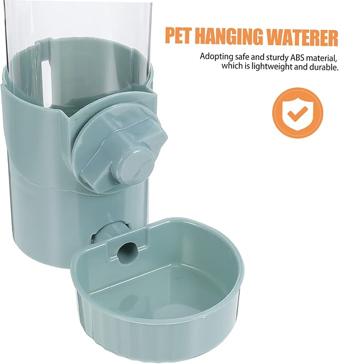 HEMOTON Automatic PET Water Feeder for Cats and Dogs Hanging Design Tip Plastic Water Dispenser 1.5L Capacity for Home Use Easy to Clean