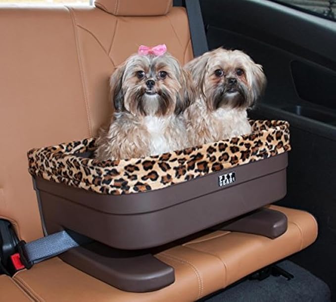 Pet Gear Lookout Booster Car Seat, Removable Comfort Pillow, Safety Tether Included, Installs in Seconds, No Tools Required