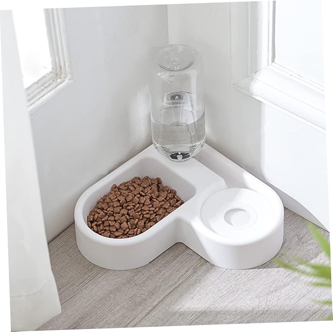 BESPORTBLE Automatic Pet Food and Water Feeder Unique Drinking Bowl for Cats and Dogs Smooth Surface Design Convenient Feeding Tool for Home