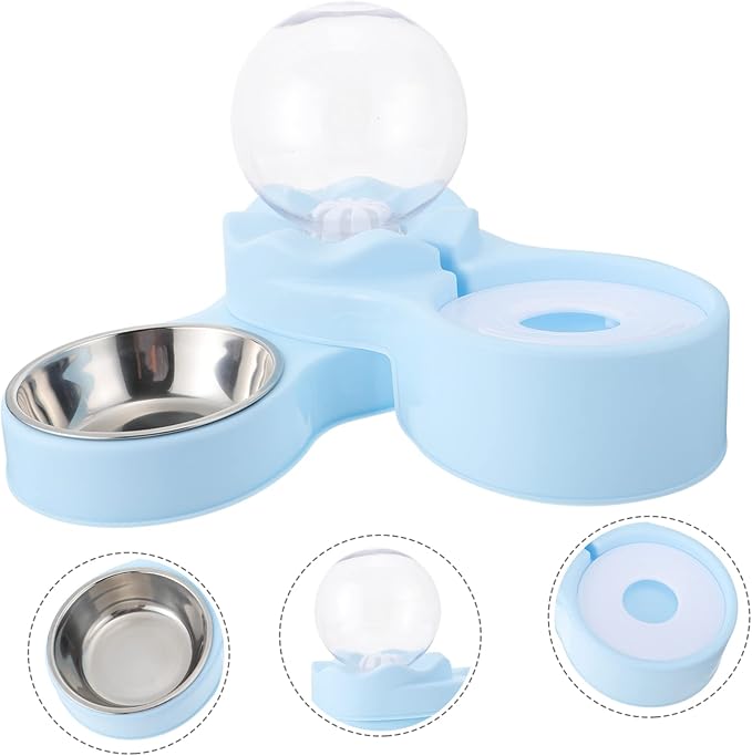 BESPORTBLE Automatic Drinking Fountain Pet Cat Bowl Cat Water Dispenser Stainless Steel Supply
