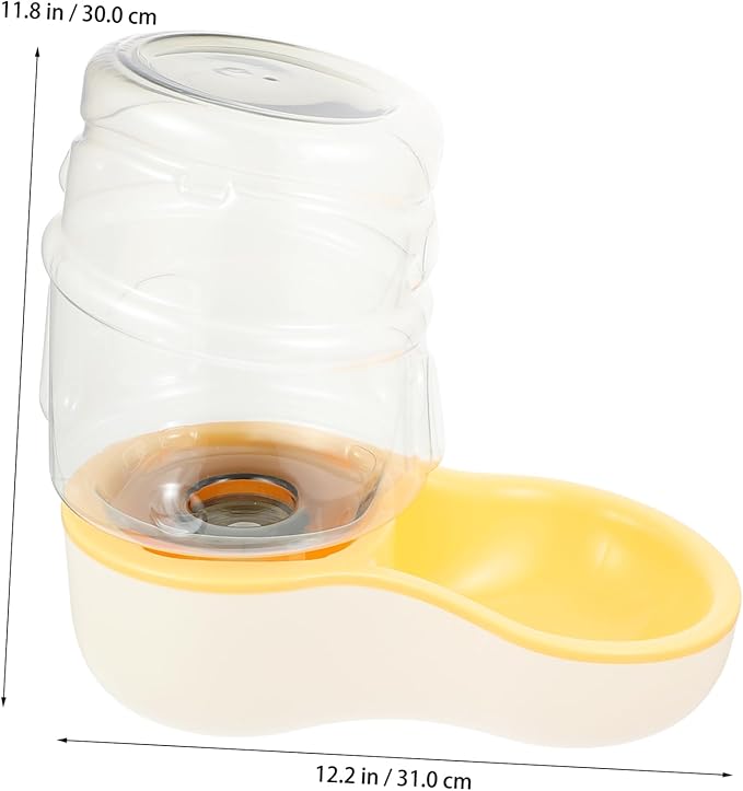 Happyyami 1pc Automatic Pet Water Bowl Dispenser Drinking Bowl for Cats Dogs Smooth Water Level for Home Use