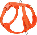 No Pull Dog Harness for Small Medium Large Dogs - Adjustable 2 Layer Mesh Dog Vest with Dual Clip, Escape Proof, Quick Release, Lightweight Breathable Mesh for Walking Hiking (Orange,XL)