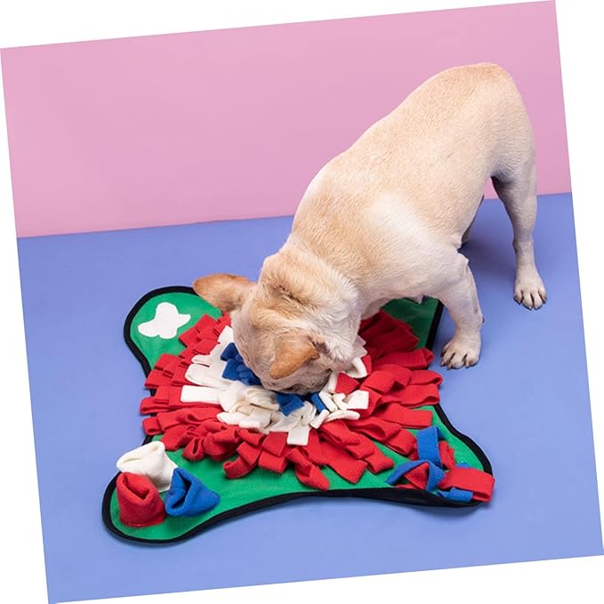 Dog Training Mat Slow Feeder Sniffing Pad for Breed Pet Supplies Nose Work Mat Bright Creative Shape