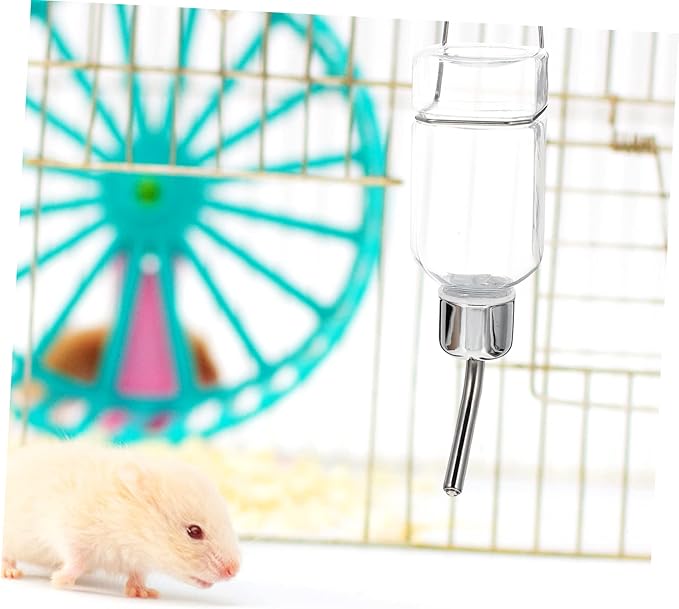 SUPVOX Pet Hanging Water Dispenser Automatic Feeder for Cats and Small Dogs Non-Leak Design Transparent Bottle for Home Use and Travel