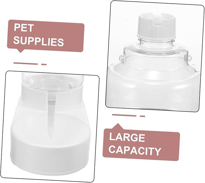 Pet Feeder Automatic Water Dispenser Cats Dogs Bowl Gravity Feed Durable Plastic Home Use