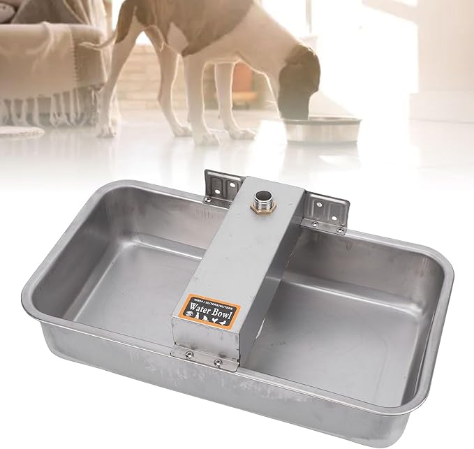 Haofy Dog Automatic Water Dispenser Stainless Steel Pet Water Bowl with Continuous Design for Dogs Cats and Other Pets