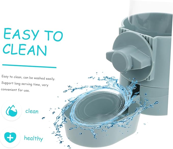 VANZACK Pet Automatic Waterer Dispenser Hanging Water Feeder for and Capacity Spills Easy to Use and Refill