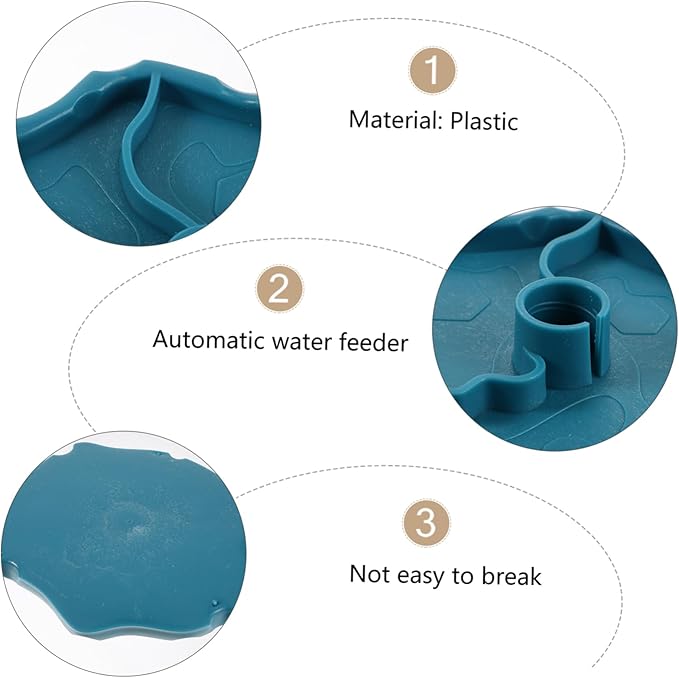Happyyami Pet Fountain Automatic Reptisoil Automatic Feeder Automatic Water Dispenser Bearded Dragon Tank Accessories Leopard Gecko Supplies Automatic Water Feeder Drinking Fountain Tortoise