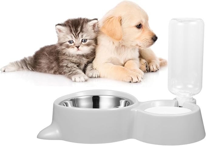 Automatic Pet Water Feeder Double Dog Bowls Leakproof Design Easy Pets Versatile Water Dispenser