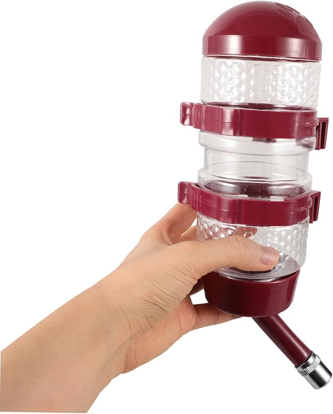 BESPORTBLE 2pcs Pet Water Dispenser for Dogs and Cats Automatic Hanging Cage Water Bottle Rolling Easy to Install and for Pet Kennels and Travel Capacity