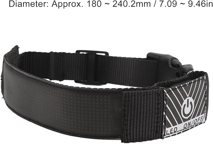 Glow Collar for Dogs, Led and Collared, Rechargeable Led Collar for Providing High Visibility During Nighttime Walks (Yellow)