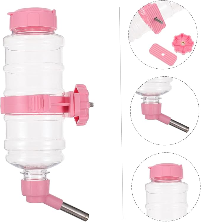 Hanging PET Water Dispenser Automatic Water Feeder for Dogs and Cats Leak-Proof Gravity Drinker Ball for Rabbits and Chinchillas