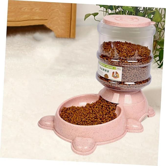 YARNOW Pet Food Dispenser for Dogs Automatic Feeder Large Capacity Bowls Non-Skid Easy Refill Feeder