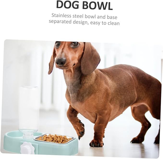 1Set Detachable Water Dispenser Cat Bowls Automatic Refilling Pet Feeder for Dogs Cats and Animals Easy to Hanging Design Indoor Use