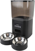 Automatic Cat Feeder, Timed Feeding, Pet Food Dispenser with Button Control, Convenient Time Meal Schedule, Avoid Overeating, Ideal Portion Control, Easily Meet Different Pet