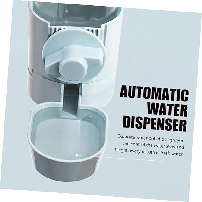 POPETPOP Indoor Cat Water Feeder Hanging Waterer Capacity for Dogs Cats and Automatic Pet Drinking Bowl Easy Installation Bottle Design for Continuous Supply
