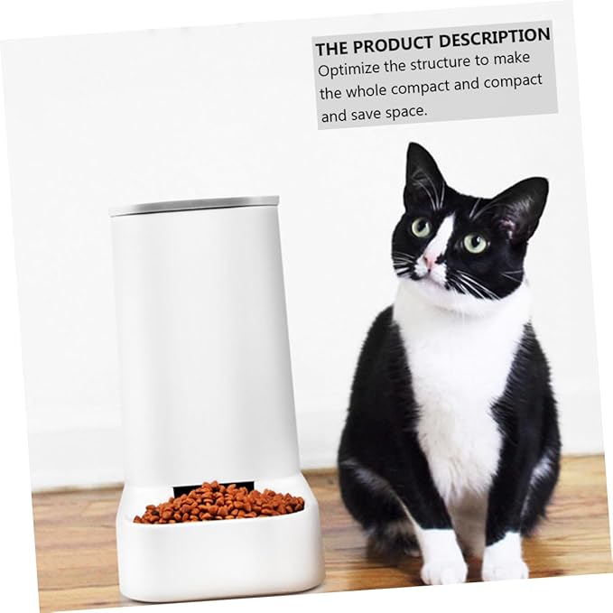 Toyvian 1pc Automatic Pet Feeder for Dogs and Cats Capacity Removable Parts Convenient Design for Easy Feeding for Pets