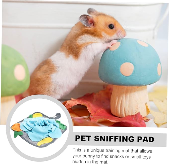 Bunny Toy Rabbit Snuffle Mat Interactive Nose Work Pad Polar Fleece Easy to Clean