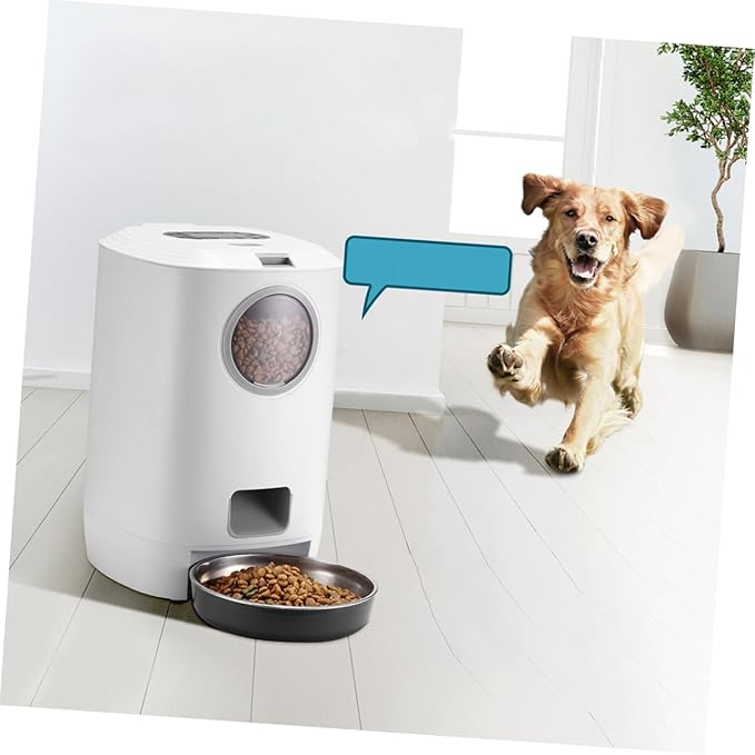 BESPORTBLE 1pc Automatic Pet Feeder and Cat Food Dispenser Timer Portion Control USB Interface Compact Design for Timed Feeding