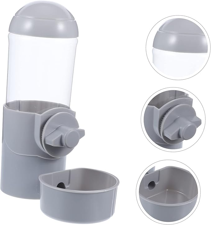 UPKOCH Hanging Pet Water Feeder for Cats and Dogs Automatic Water Dispenser Space-Saving Design for Cages and Homes for Pets