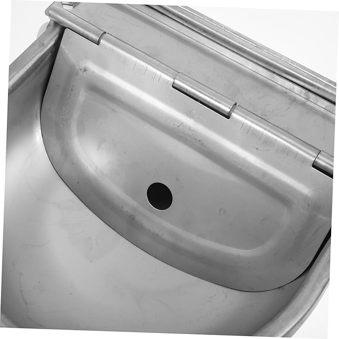 balacoo Stainless Steel Livestock Water Trough Automatic Drinking Bowl for Pigs Sheep Goats Dogs Large Capacity Farm Waterer