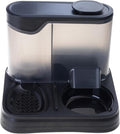 Space-Saving Elevated Dog Feeder with Integrated Water Bottle Removable Anti-Slip Dish Leak-Resistant Modern Automatic Pet Feeders with Anti Leak Design