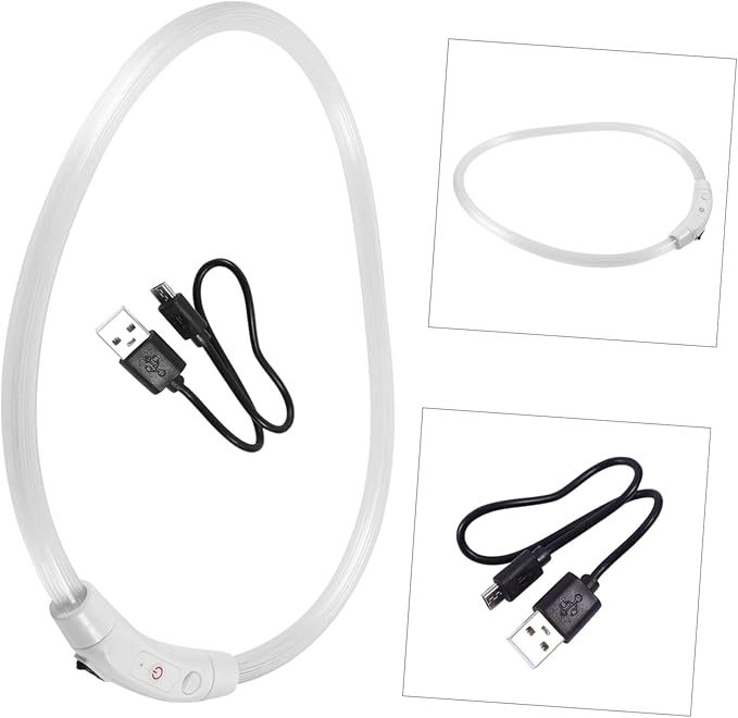 BESPORTBLE Led Collar for Dogs Puppy Led Light USB Rechargeable Fashionable Pet Decoration