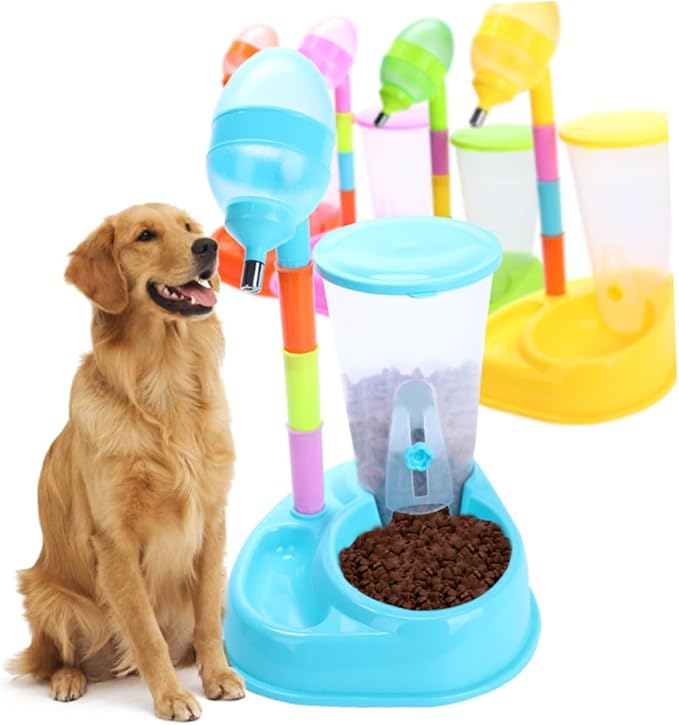 Sosoport Automatic Dog Feeder Water Dispenser Pet Waterer for Dogs Cats Large Capacity Pet Supplies