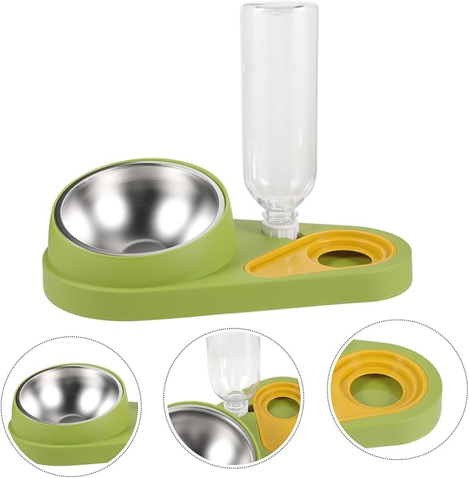 TOYANDONA Pet Automatic Water Dispenser Dog Cat Food Serving Bowl Lightweight Durable Pet Feeder for Dogs Cats Elegant Design Easy to Fill Use for Home Decor