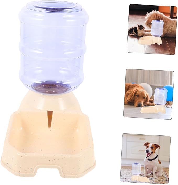 Pet Water Dispenser Bowl Stand Dog Cat Auto Feeder Capacity Spill Design Fountain