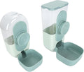 ANGGREK Waterer Set, Multipurpose Removable Reusable Automatic Pet Water Dispenser for Kennel for Small Pets (Green)