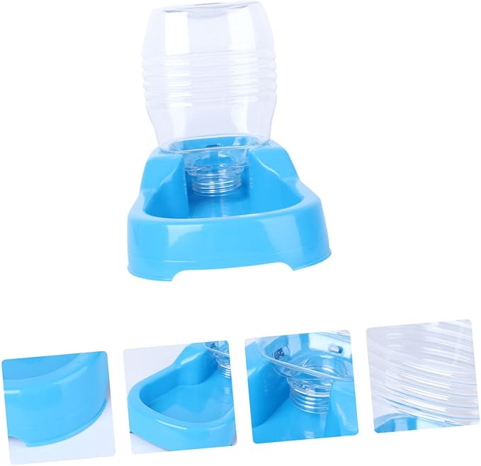 3pcs Dog Water Feeder Bowl Creative Pet Drinking Station for Puppies and Dogs Automatic Dispenser Smooth Non-tip Design for Home Use