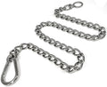 Dog Chain Leash, 304 Stainless Steel Short Lead Metal Heavy Duty Chain DIY Double Dog Leashes Self-Assembly Leashes Extension&Coupler. (304 S/S 32in x 4mm)