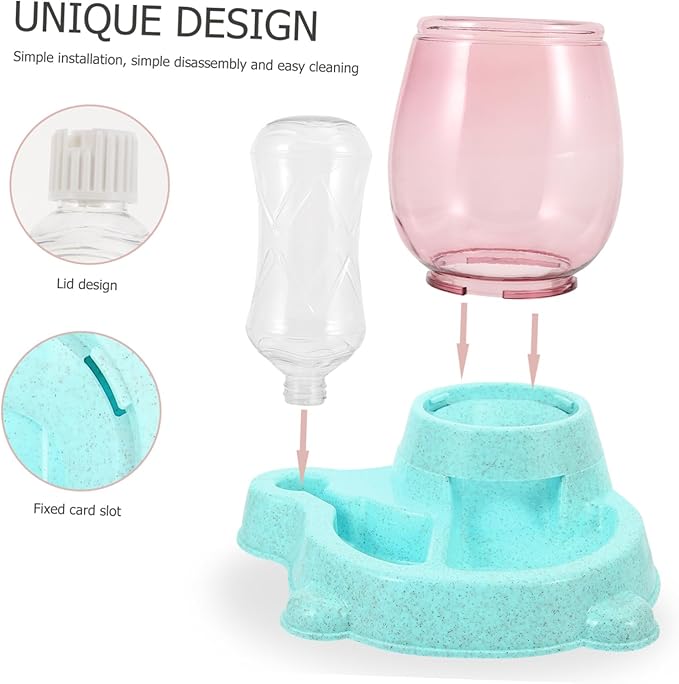 ERINGOGO Pet Bowl Feeder Automatic Drinking Fountain for Dogs and Cats Safe Sturdy and Pet Feeder