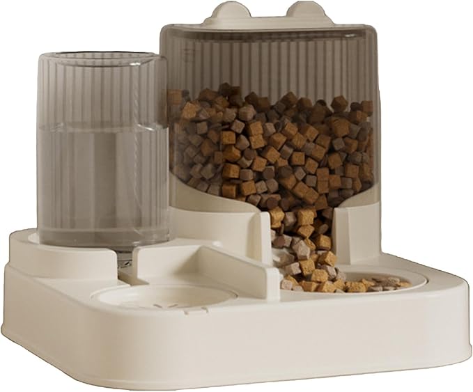 Automatic Dog Feeder - 2 -in 1 Puppy Feeder with Food Bowl | Large Capacity Cat Food Dispenser | Pet Feeder | Multifunctional Pet Food Storage for Small Medium Dogs and Cats