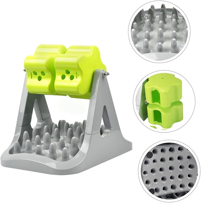 1piece Automatic Rotatable Dog Feeding Bowl Slow Feeder Design Pet Food Dispenser for Dogs Keeps Your Space Clean for Training and Reducing Choking Risk
