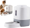 Dog Food Dispenser - 1.5L Press Automatic Cat Feeder with Integrated Bowl, Slow Feeding Station, Interactive Enrichment Toy, Gravitys Flow Kibble Organizer for Small Medium Puppy Kitten