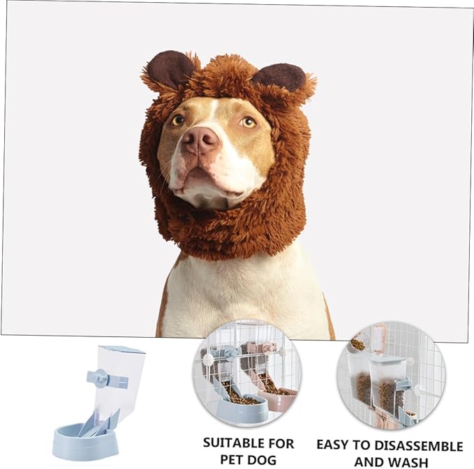 2L Automatic Dog Feeder Hanging Pet Cage Feeder Food Dispenser Puppies and Dogs