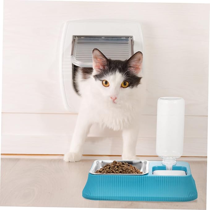 POPETPOP Detachable Pet Water Bowl with Fall Design Automatic Dog Water Dispenser Multi Function Feeder for Cats Dogs Material Suitable for Home Pet Shops