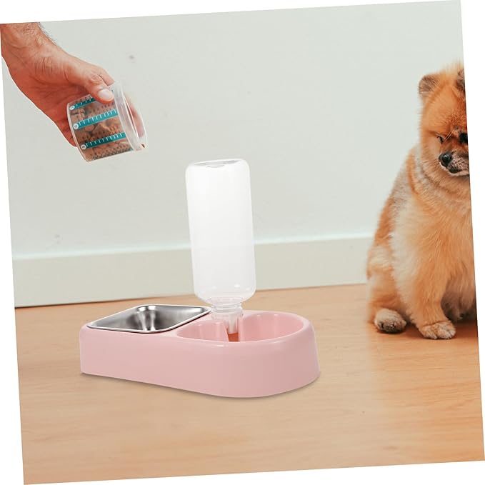 Double Pet Water Feeding Bowl Automatic Puppy Water Feeder for Dogs and Cats Creative Spill Design Smooth for Shop