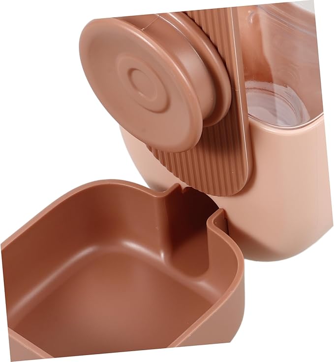 YARNOW Automatic Hanging PET Water Feeder Cage Mounted Dog Cat Water Dispenser Convenient Fill Design for Small Animals